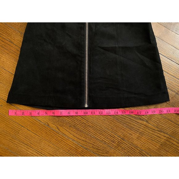 Faux Suede Zip Mini Skirt - Picture 8 of 11